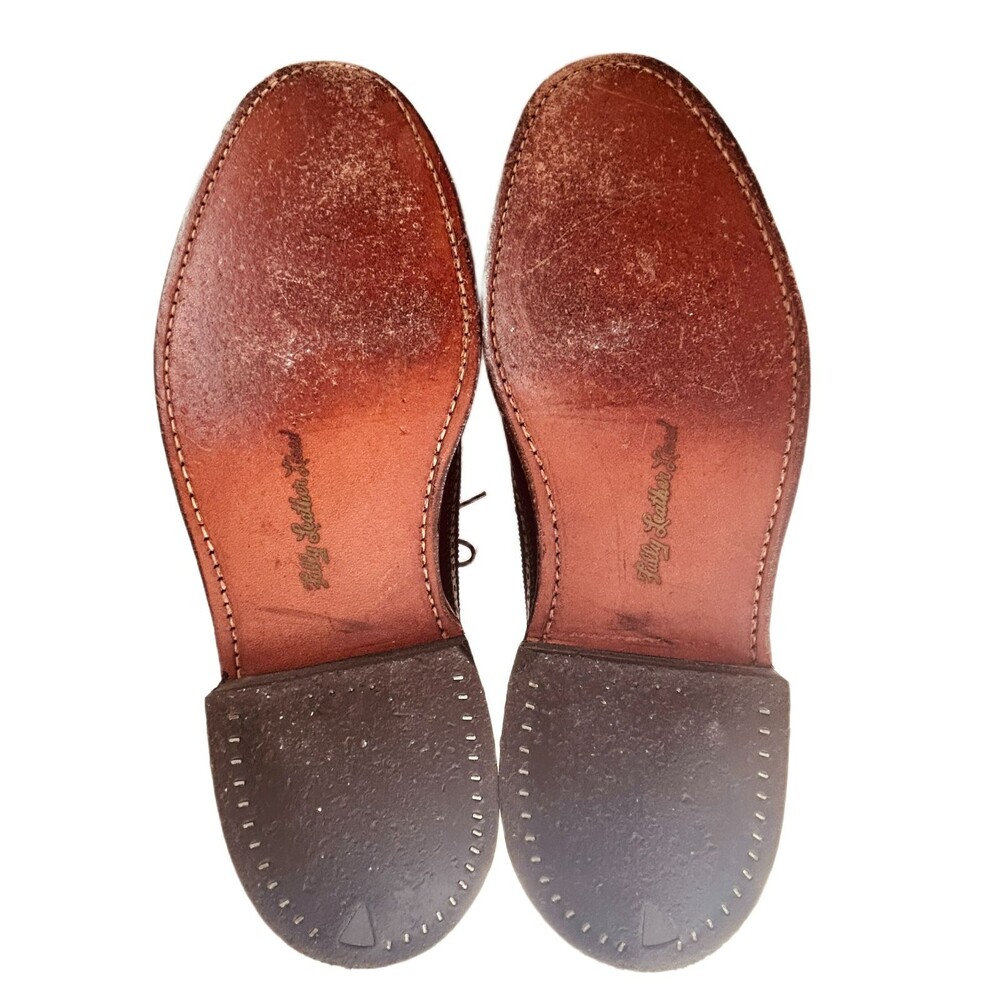 Vintage 1970s Dexter V-Cleat Longwing Dress Shoes Brown Size 9 B Made In USA - Picture 11 of 11
